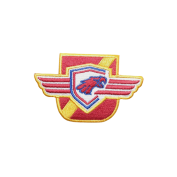BADGE WOVEN SECURIDO RED