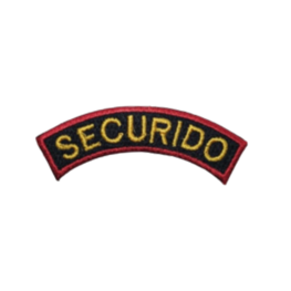BADGE WOVEN SECURIDO WORDING