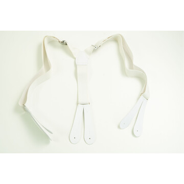 ARMY BRACES LEATHER WHITE
