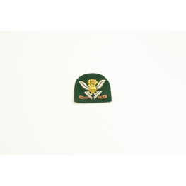ARMY CAP BADGE ARMOUR GREEN (BIG)