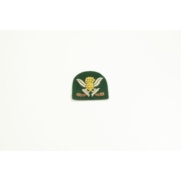 ARMY CAP BADGE ARMOUR GREEN (BIG)
