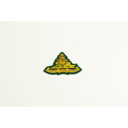 ARMY CAP BADGE ARTILARY GREEN (BIG)