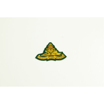 ARMY CAP BADGE ARTILARY GREEN (BIG)