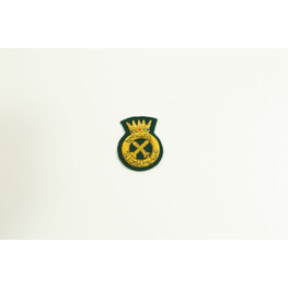 ARMY CAP BADGE RAMD GREEN (SMALL)