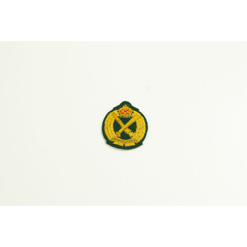 ARMY CAP BADGE RRD GREEN (SMALL)