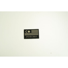 BADGE FLAG WOVEN PONCHO