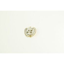 BADGE UN METAL