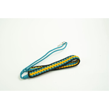 LANYARD KNITTED BLACK BLUE YELLOW