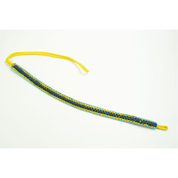 LANYARD KNITTED YELLOW BLUE